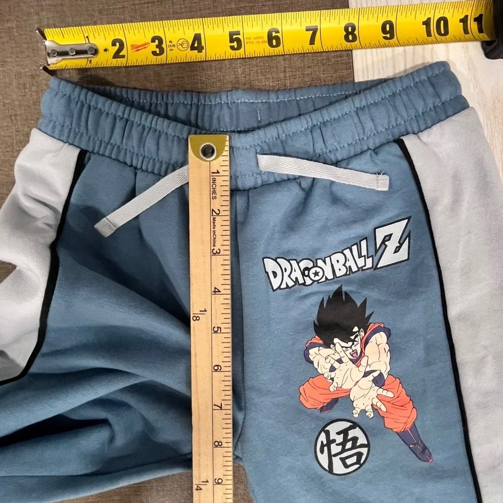 Dragon Ball Z Crew Set Boys Size 8 Blue Goku Graphic Sweatshirt Joggers 2pc NEW